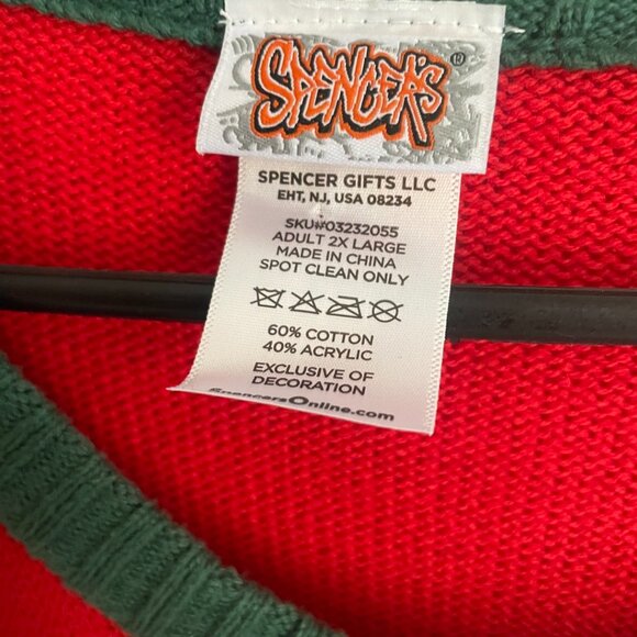 “Get Lit” Ugly Christmas Sweater 2XL - Picture 5 of 10